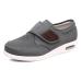 Men's Diabetic Shoes Wide Width Shoes Swollen Feet Adjustable Large Size Walking Shoes Unisex Diabetic Slippers Give It to Parents Make The Elderly in The World Healthier 11.5 Grey