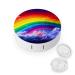 Contact Lens Case Rainbow Print Plastic Contact Lens Case contact Lens Care Box ontact Lens Travel Box
