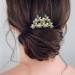 Yokawe Gold Rhinestone Bridal Wedding Hair Pins with Green Crystal - Pack of 5 | Hair Accessories for Women and Girls - Buy Online on GoSupps.com