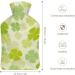 Clover Green Hot Water Bottle with Plush Cover - Comforting Bed Warmer for Adults & Kids | 26.5x15.3cm - International Shipping Available - Buy Online on GoSupps.com