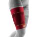 Bauerfeind Sports Compression Sleeves for Upper Leg - Unisex Thigh Support for Ball & Endurance Sports - Red M (1 Pair) - Buy Online on GoSupps.com