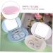 JECOMPRIS Decorative Lens Container & Holder - Invisible Cobblestone Cleaning Box for Contact Lenses | Rosa 10.2x7.8cm - Buy Online on GoSupps.com