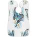 Butterfly Flower Pattern Beard Bib Apron - Non-Stick Waterproof Hair Catcher for Men | Perfect Grooming Gift with Suction Cups - Buy Online on GoSupps.com