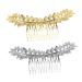 FRCOLOR Tiara Accessories foliage shaped hair comb retro hair comb alloy hair comb women hair comb vintage hair comb hair accessories Comb Hair Toppers