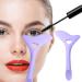 Eyeliner Aid | Silicone Winged Tip Eyeliner Aid | Silicone Eye Liner Aid with Face Cream Scoop for Eyelashes Lipstick Purple - Buy Online on GoSupps.com