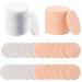 24 PCS Makeup Sponge Round Circle Flat Makeup Sponge Applicator Face Paint Sponges Foam Latex Foundation Cosmetic Sponge Soft Makeup Sponges Face Washing Cleansing Sponge Puff