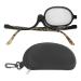 Sonew Makeup Reading Glasses Magnifying Cosmetic Glasses Eye Makeup Glasses Scratch Resistant Single Lens Folding Reading Glasses with Case 2.50