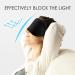 Natural Silk Sleep Eye Mask for Men and Women - Adjustable Black Blindfold for Night Sleeping, Travel, Nap, and Meditation - Buy Online on GoSupps.com