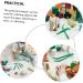 ULTECHNOVO 6pcs Kids Collection Tweezers Set - Craft, Wig Plucking, Science & Reptile Feeding Tongs - Green Medium - Buy Online on GoSupps.com