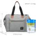 SONARIN Baby Nappy Changing Bag with Insulated Pocket Satchel Waterproof Large Capacity Stylish and Durable Light Gray - Buy Online on GoSupps.com