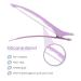Aimike 6 Hair Clips for Styling & Cutting | No Trace Silicone Tape Hairdresser Clips for Thick & Thin Hair | Macaron Violet Blue & Yellow Compartment Clamps - Buy Online on GoSupps.com