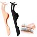 Sibba 2 Pieces Lash Tweezers False Eyelash Extensions Curler Supplies Individual Lashes Lid Applicator Tool Curved Angled Clip Holder Kit Eye Makeup Removal Set