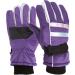 Purple PVC Waterproof Insulated Winter Gloves for Women, Kids - Ideal for Skiing, Cycling, Hiking - Unisex Warm Gloves - Buy Online on GoSupps.com