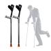 Aluminum Forearm Crutches Folding Crutches Adult with Non Slip Tips Crutches for Walking Ergonomic Adjustable Walking Aids Lucky Star