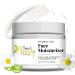 Hydrating Face Moisturizer - Daily Face Cream with Hyaluronic Acid Vitamin E & C Chamomile & Aloe for Oily Acne-Prone and Sensitive Skin - Vegan Cruelty-Free 2 oz