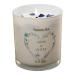 Personalised Wedding Day Candle Gift with Blue Floral Heart (Paris Garden)