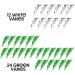 NAP Hellfire 2 Plastic Arrow Fletching Vanes - Pack of 36 (12 White/24 Green/12 Orange) for Bow Hunting Shooting Target - Buy Online on GoSupps.com