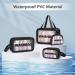 5PCS Clear Toiletry Bag Set - Waterproof Travel Makeup Bags with Zipper Handle, Portable and TSA Approved for Men and Women (Black) - Buy Online on GoSupps.com