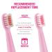 Vekkia Kids Electric Toothbrush Replacement Heads - 4 Pack, 3D Curved Soft Bristles, 7X More Plaque Removal, Pink - Perfect for Small Mouths - Buy Online on GoSupps.com