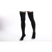 Doc Miller Open Toe Thigh High Compression Stockings 20-30mmHg for Varicose Veins - Pregnancy Support, Men and Women - Black Large (1 Pair) - Buy Online on GoSupps.com