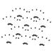 Balacoo 100pcs Eye Shadow Stick Disposable Eyeliner Eyeshadow Applier Eyeshadow Makeup Accessories 7.5x0.5cm Black