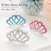 Kilshye Girl Silver Tiara Comb Set - Rhinestone Princess Prom Hair Accessories for Kids - Buy Online on GoSupps.com