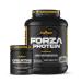 BigMan Forza Protein Pack 2 kg + 100 g en cadeau + cr atine 300 g | prot ines 80 % | isolat prot ine soja + concentr Whey | cr atine | haute teneur en prot ines (chocolat blanc)