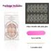 Gold Glitter French Tips Press On Nails - 24Pcs Square Nude Pink False Nail Kit for Women - Reusable Acrylic Gel Nails with Designs - Holiday Gift Set - Buy Online on GoSupps.com