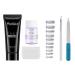 Nail extension starter set monochrome nail extension gel nail angel with rhinestone glitter glowing nail extension gel Gelnail for nail art nail design suitable for beginners unit size # 03