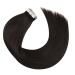 Moresoo Dark Brown Tape In Extensions | Real Remy Hair | #2 50cm - 20 Pieces 50g - Smooth Durable & Natural Look - Buy Online on GoSupps.com