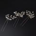 Bestshoot Bridal Hair Accessories - 3pcs Crystal Wedding Hair Pieces - Handmade Rhinestone Hair Pins (Silver) for Women, Girls, Bridesmaids - Buy Online on GoSupps.com