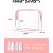 BAGSMART Clear Toiletry Bag 2 Pack - TSA Approved Quart Size Travel Accessories for Women (Pink-2pcs) - Buy Online on GoSupps.com