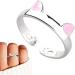 Anoximt Cat Ring for Women | Stylish Cat Ears Fashion Jewelry | Perfect Gift for Weddings Valentine's Day & Special Occasions - Buy Online on GoSupps.com