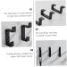 OSALADI 2pcs Up and Down Double Hook 2 Metal Clothes Home Storage Hook Towel Rack Double Fork 8.7x3cm Black - Buy Online on GoSupps.com