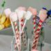 Biodegradable Red Striped Paper Straws Disposable Red and White Paper Drinking Straws for Circus Party Decor Farm Birthday Non-Toxic 6*197mm - Buy Online on GoSupps.com