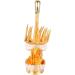 Coffee Spoon Holder Dessert Spoon Holder Swan Style Widely Used for Family (Gold White Holder with Fork) - Buy Online on GoSupps.com