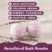 Purple Canyon Lavender Bath Bombs - Relaxing Natural Self Care Gift for Women - Buy Online on GoSupps.com