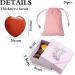 20 Piece Gemstone Heart Set | Crystals for Meditation Chakra Healing & Reiki - Amethyst Rose Quartz Moonstone | Gift Box & Velvet Bag Included - Buy Online on GoSupps.com