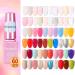 7ml Soak Off Gel Nail Polish Semi Permanent Solid Lamp Varnishes Manicure Top Coat DIY UV Base Nails - (Color: 18) - Buy Online on GoSupps.com