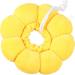 Buy Mhwan Halskrause Cat Neck Straps - Breathable Cotton Waterproof Cute Flower Design - Anti-Loss Neck Rope for Cats (M) Yellow - Buy Online on GoSupps.com