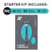 AOA Men's 6 Blade Razor Kit - 7pc Set with Handle Swedish Blades & Aloe Strip for a Comfortable Close Shave - International Shipping Available - Buy Online on GoSupps.com