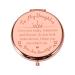Lucullan Lepole Daughter Gift from Mom Rose Gold Compact Mirror Girls Bonus Daughter Gifts for Grown Daughter Birthday Graduation Valentines Day Gifts for Her Daughter in Law Teen Girls Gift Ideas