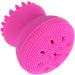 Facial Cleansing Brush Cute Cleansing Brush Facial Brush Soft Facial Brush for Travel Use Home Use for Daily Removal (Rose Red) - Buy Online on GoSupps.com