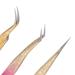 Buy 3-Part Stainless Steel Nail Art Tweezers Set Straight & Bending Tips for Professional Manicure & Color-Changing Water Designs - Nail Studio Essential - Buy Online on GoSupps.com