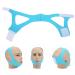 Adjustable Anti-Snoring Chin Strap - Breathable Jaw Support Belt in Sky Blue - Buy Online on GoSupps.com