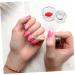 POPETPOP 3Pcs nail art crystal cup mini dappen dish dappen dish with lid powder glass dappen cup nail dipping dish glass jar with lids nail liquid cup washing dishes white manicure - Buy Online on GoSupps.com