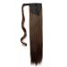 Medium Brown Pferdeschwanz Hair Extension Clip-In Ponytail Braid - 23 Real Hair Piece for Natural Look - Buy Online on GoSupps.com
