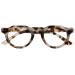 Opulize Rio Reading glasses with blue light filters - flattened out frame - women & men - spring hinges - B53-1 +2.00 Magnification shiny light brown tortis