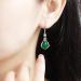 Earrings Chrysoprase Earrings Sterling Silver Retro Inlaid with Natural Jade Temperament to Modify The Face Shape Silver Jewelry Gift Chrysoprase Earrings - Buy Online on GoSupps.com