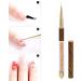 Manicure Liner Pen Nail Rhinestone Picker Dotting Pen Nail Art DIY Decoration Tool for Household Nail Shop (Orange stripes (middle pull cord)) - Buy Online on GoSupps.com
